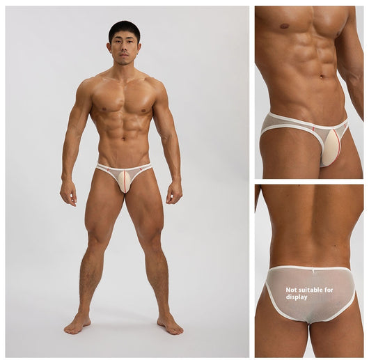 Bóxer Masculino Mesh Transparente Cintura Baja Seda Fría - Image 12