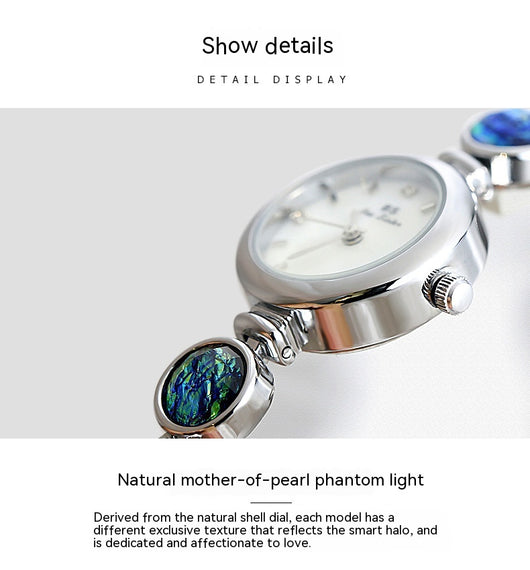 Reloj de Mujer Malachita con Piedra Rugosa - Diseño INS Colorido - Image 6