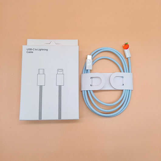 Cable de Carga Rápida PD20W Trenzado Nylon con Transferencia de Datos - Image 12