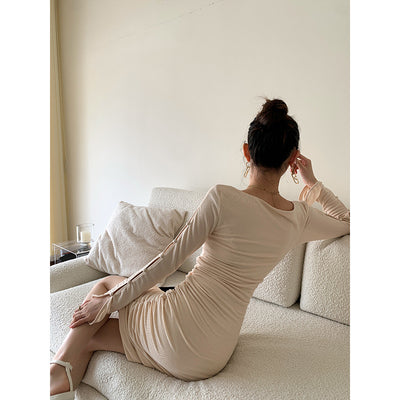 Vestido Ajustado con Cordón en la Cintura - Diseño Envolvente Sexi - Image 3