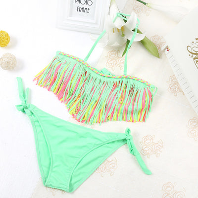Traje de Baño Dividido para Niñas CUHK - Bikini Fluido y Cómodo - Image 9