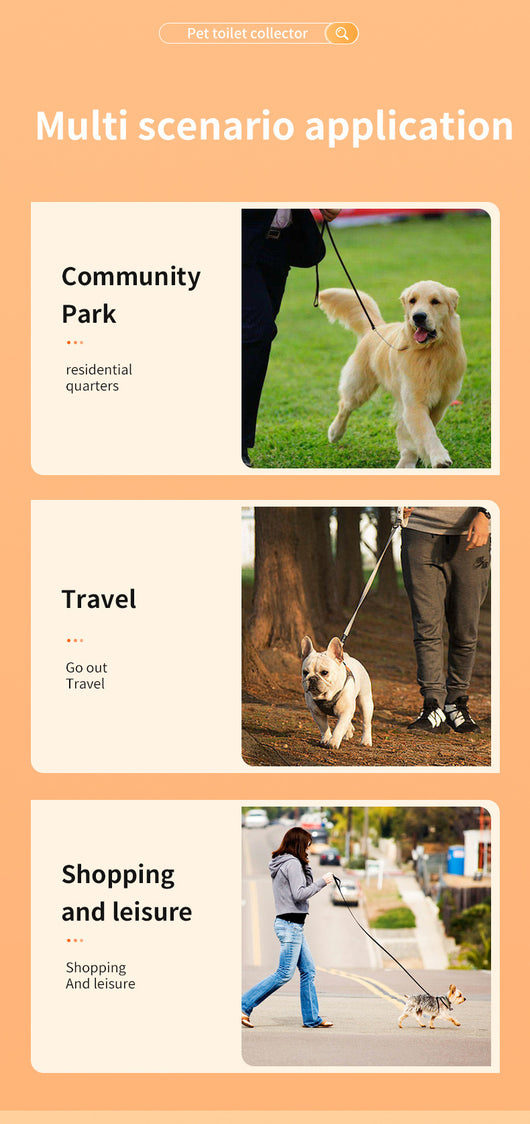 Recogedor de Desechos para Mascotas con Bolsas - Kit Completo de Limpieza Portátil - Image 9