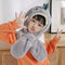 Gorro Infantil con Orejas de Conejo - Bufanda Integrada