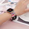 Correa de Reloj Artesanal en Cerámica Suave - Diseño Multicolor Negro