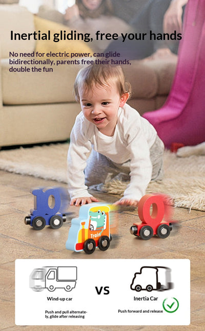 Tren Magnético de Madera con Números - Juguete Educativo para Coordinación y Desarrollo Infantil - Image 13