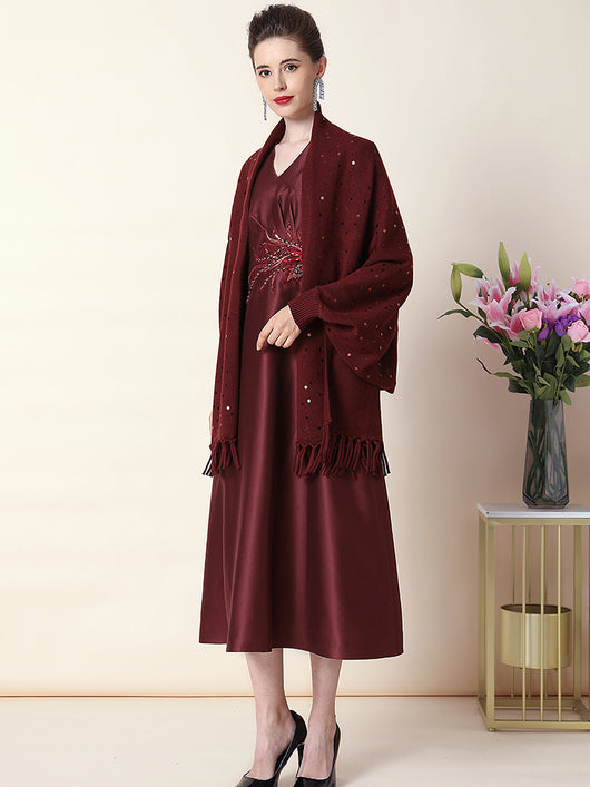 Vestido Ajustado Elegante con Bordado Delicado - Image 3
