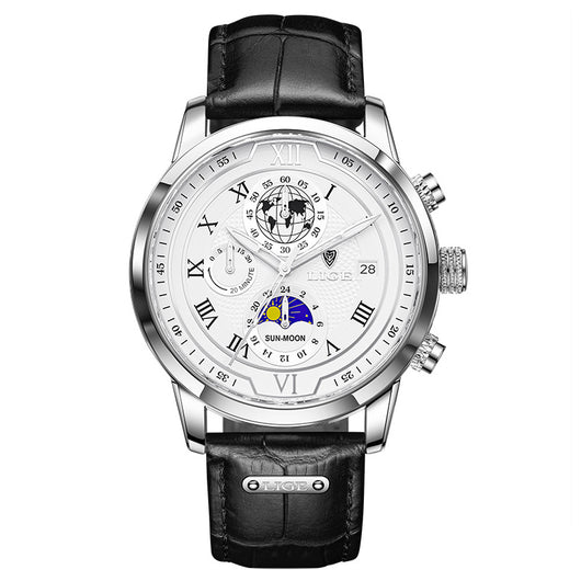 Reloj de Cuarzo para Hombre con Función Fase Lunar - Image 12