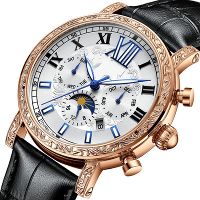 Reloj Automático Mecánico Hombre con Rotor Hueco y Luminiscencia Nocturna Resistente al Agua - Image 10