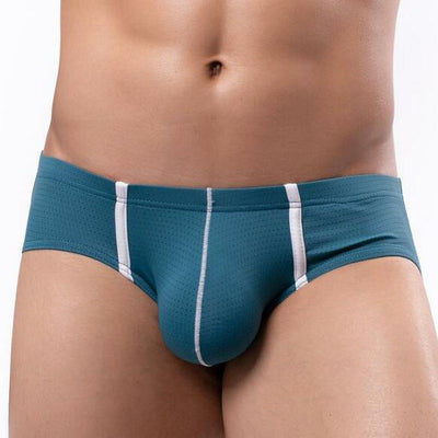 Bóxer Masculino Transpirable de Seda de Hielo con Malla Sensual