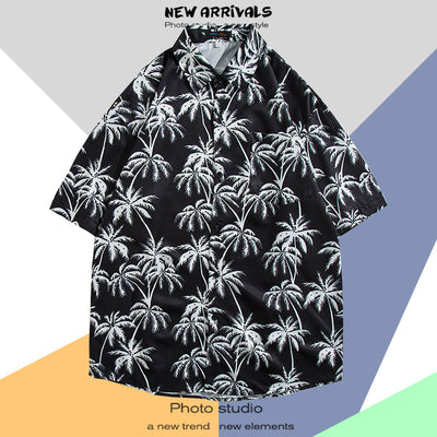 Camisa Estampada Tailandesa Manga Corta para Hombre - Image 18