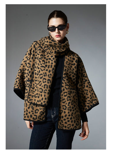Pashmina Estampado Leopardo Versátil 2 en 1 - Image 14