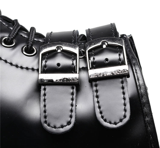 Botas Motociclistas de Cuero para Mujer Estilo Británico - Image 18