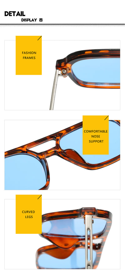 Gafas de Sol Retro Cuadradas para Hombre - Image 11