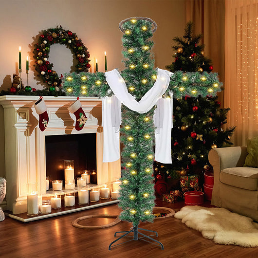 Árbol de Navidad Decorativo para Interiores con Cruz - Image 3