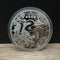 Snake Year Commemorative Medal Color Dorado Plated Plateado Plated Fu Lu Shou Xi Plateado