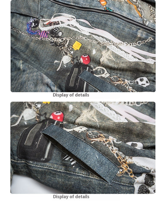 Chaqueta Acolchada Retro Americana Ancha para Hombre - Image 9