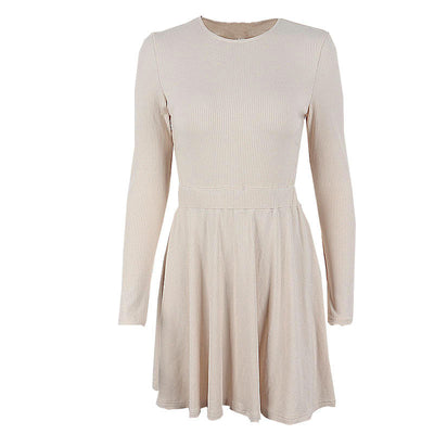 Vestido Largo A-line con Espalda Descubierta y Mangas Largas - Image 7
