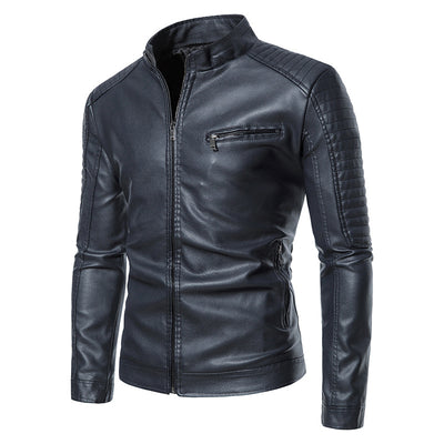 Chaqueta de Cuero para Motociclista - Diseño Slim Juvenil Hombre - Image 7