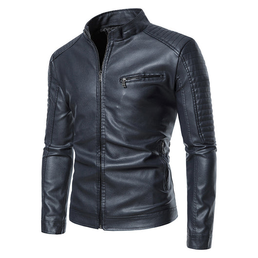 Chaqueta de Cuero para Motociclista - Diseño Slim Juvenil Hombre - Image 7
