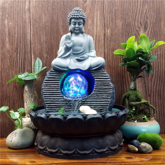 Fuente Zen con Estatua de Buda - Decoración Agua Feng Shui - Image 13