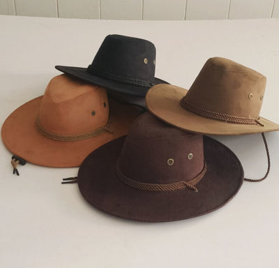 Sombrero Vaquero Estilo Occidental con Textura Velvet - Gorro Cowboy Clásico