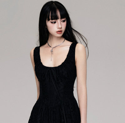 Vestido Tencel Algodón con Bordado Francés para Mujer - Image 3
