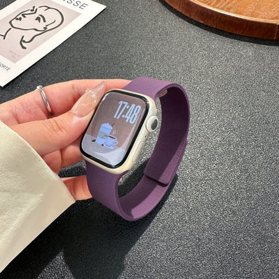 Correa Magnética para iWatch S10 Patrón Litchi Silicona Suave - Image 35