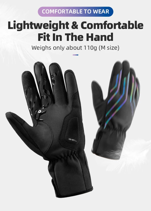 Guantes de Ciclismo Táctiles con Aislamiento Térmico y Reflectantes - Image 18
