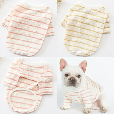 Playera de Algodón para Perro con Diseño Onda de Agua