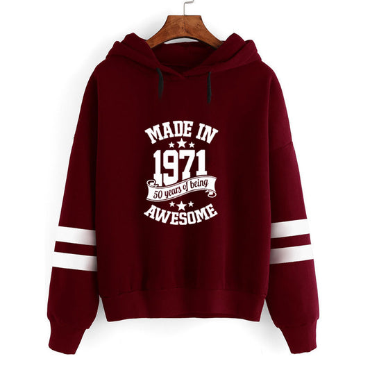 Sudadera con Capucha de Rayas Paralelas