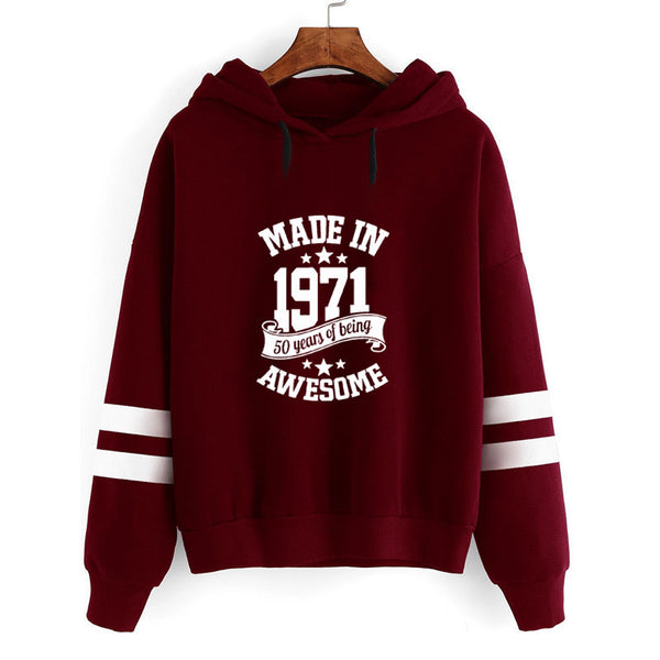 Sudadera con Capucha de Rayas Paralelas