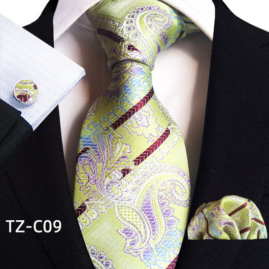 Traje de Tres Piezas Elegante para Hombre con Corbata, Pañuelo y Puños - Image 10