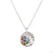 Hidden Plateado Pendant Energy Stone Necklace Yoga Plateado B