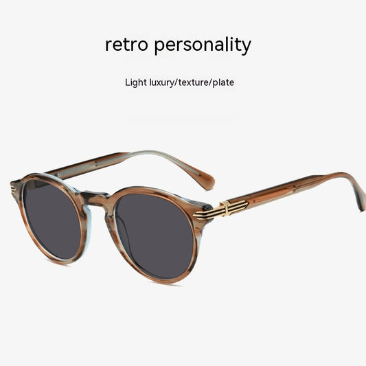 Gafas de Sol Retro Japonesas para Hombre - Montura Redonda con Protección UV