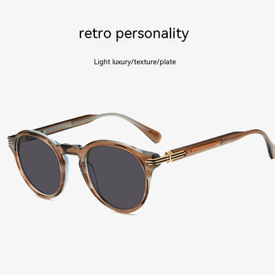 Gafas de Sol Retro Japonesas para Hombre - Montura Redonda con Protección UV