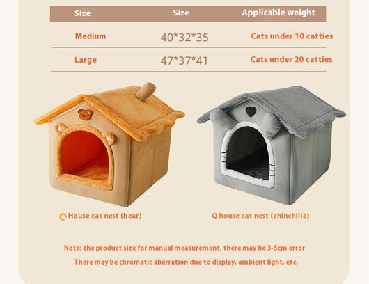 Cama Térmica para Mascotas - Casa Acogedora 4 Estaciones Desmontable y Lavable - Image 19