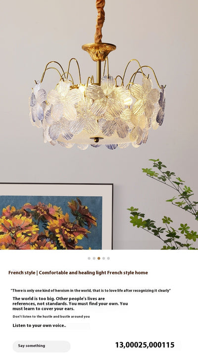 Lámparas de Cristal Coloreado Estilo Romántico Francés - Image 7