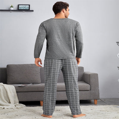 Pantalones de Pijama Cuadros Finos para Hombre - Conjunto Cómodo - Image 8
