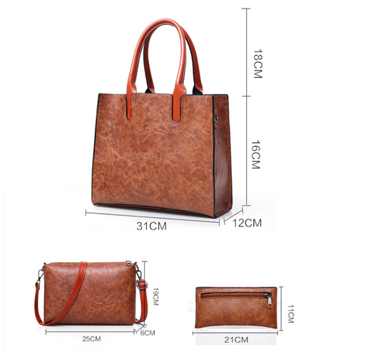 Bolso Retro de Cuero para Mujer - Estilo Europeo y Americano - Image 8