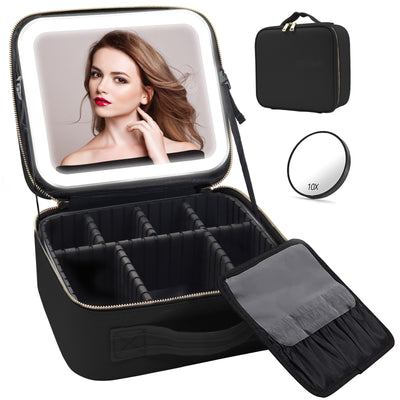 Maletín de Maquillaje Profesional con Espejo LED y Gran Capacidad de Almacenamiento - Image 4