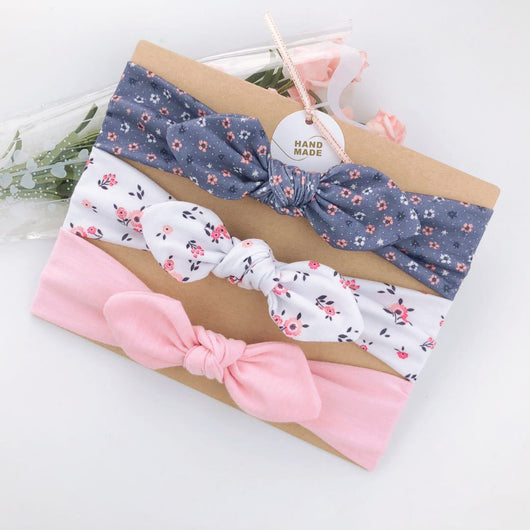 Set de 3 Diademas Infantiles con Moños Estampados - Image 22