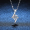Collar de Plata Esterlina S925 con Cadena de Clavícula y Moissanita