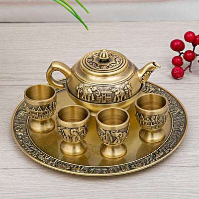 Juego de Té de Lujo Moderno - Tetera, Tazas y Bandeja Premium - Image 11