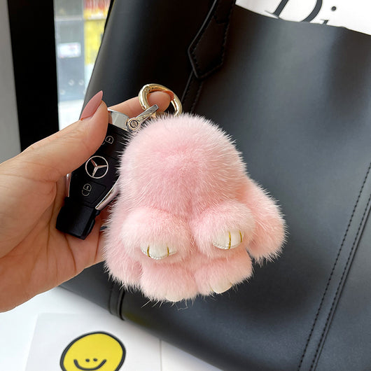 Llavero Colgante Conejo Peluche Mink Red Viral - Image 13