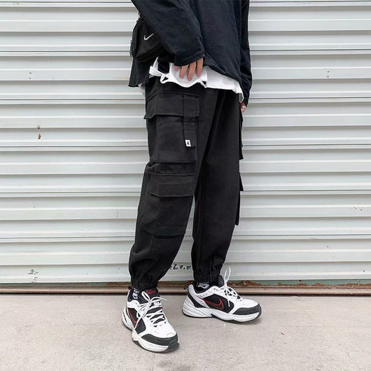 Pantalones Harem Utilitarios con Múltiples Bolsillos para Hombre - Image 7
