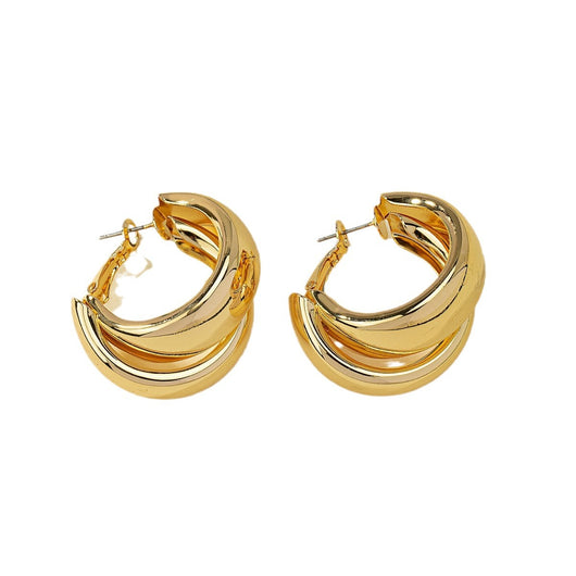 Aretes Redondos de Diseño Contemporáneo Europa América - Estilo Personalizado - Image 5