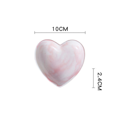 Juego de Bowls y Cucharas de Cerámica con Forma de Corazón para Parejas - Image 7