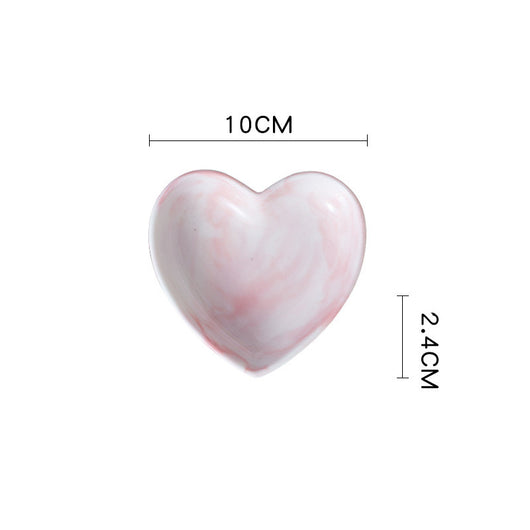 Juego de Bowls y Cucharas de Cerámica con Forma de Corazón para Parejas - Image 7