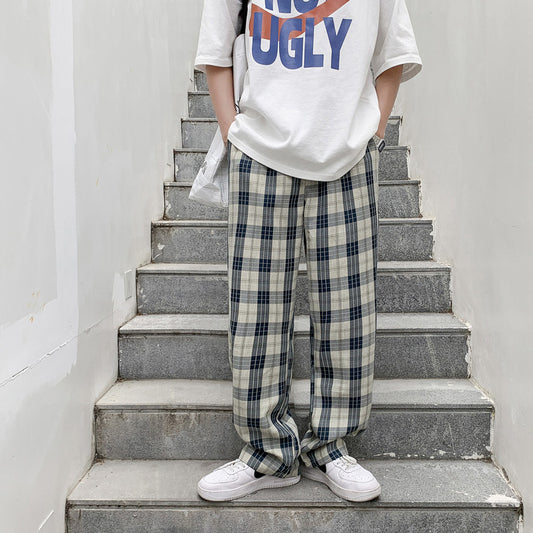 Pantalones de Cuadros Casuales Holgados para Hombre - Image 2