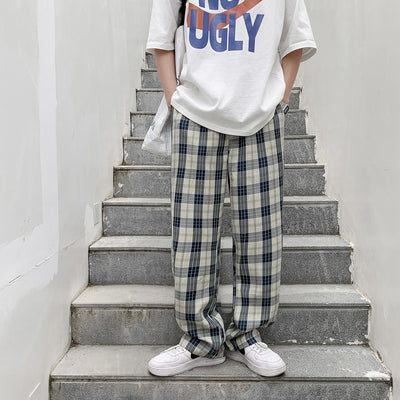 Pantalones de Cuadros Casuales Holgados para Hombre - Image 2